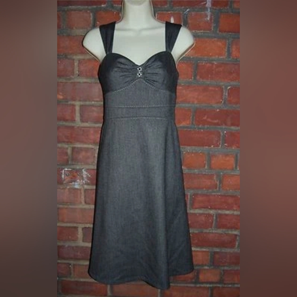 REBECCA TAYLOR Sleeveless Empire Waist Beaded Pencil Dress Sz 4